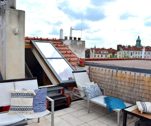Rooftop terrace loft apartment, home cinema