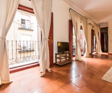 Exterior flat with balconies in the city centre