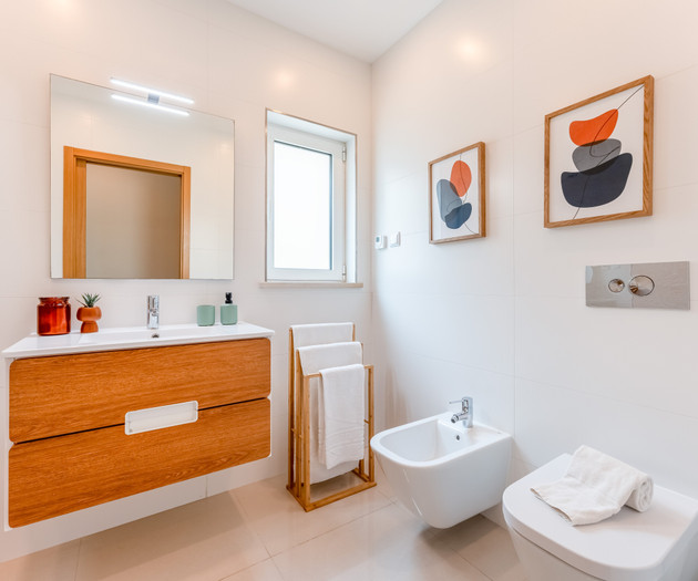 Bathroom with toilet and bidet