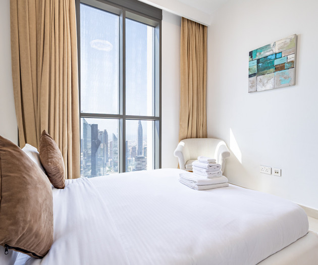 Elegant Downtown 3BR | Burj Khalifa View