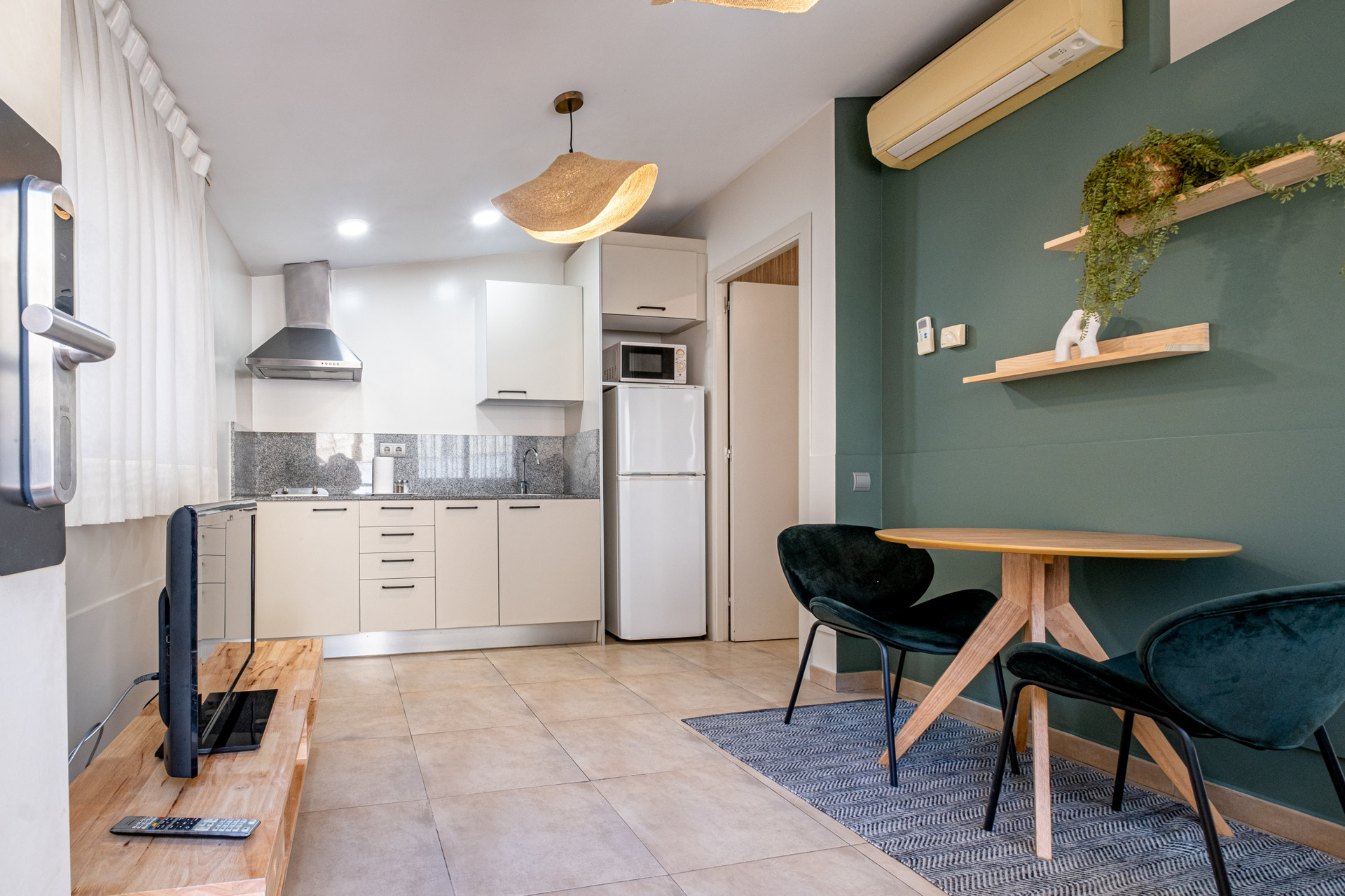 Kitchen with dining table view
