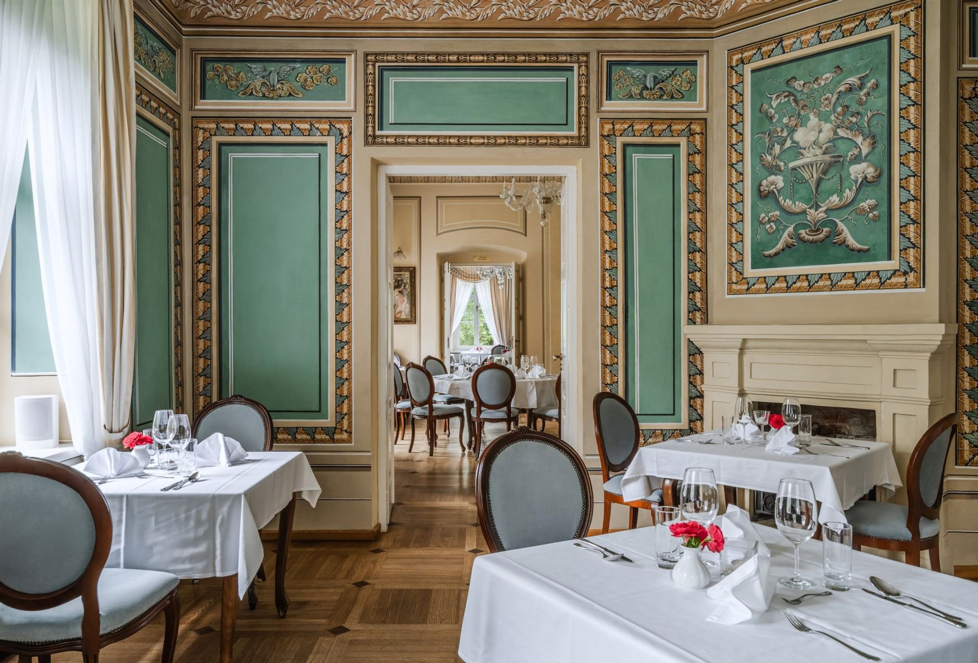 Elegant restaurant dining room