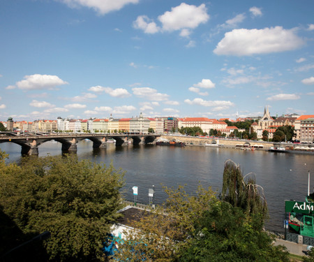 Luxury flat overlooking the Vltava river