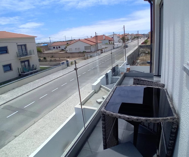 Balcony with street view