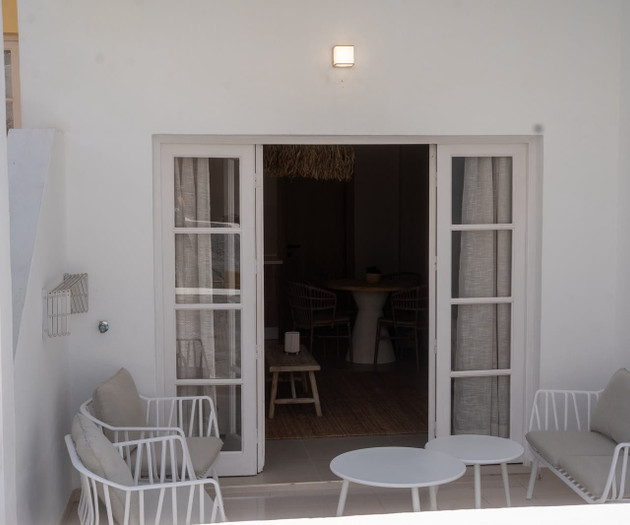 Terrace doors to living room
