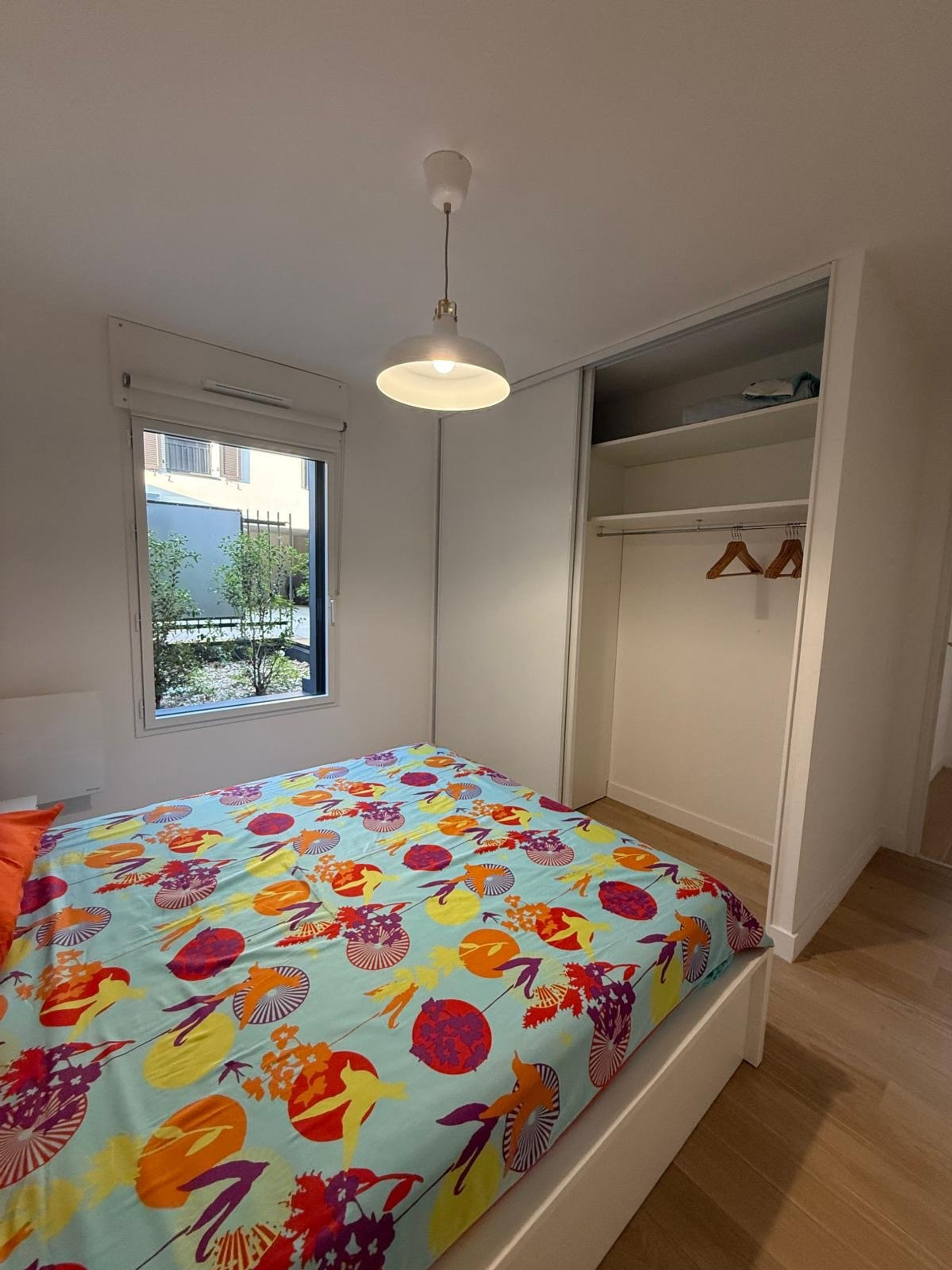 Bedroom with built-in wardrobe