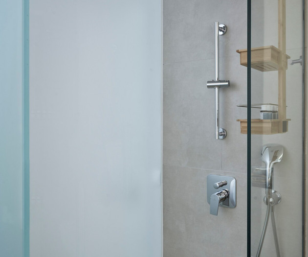The first's bathroom shower