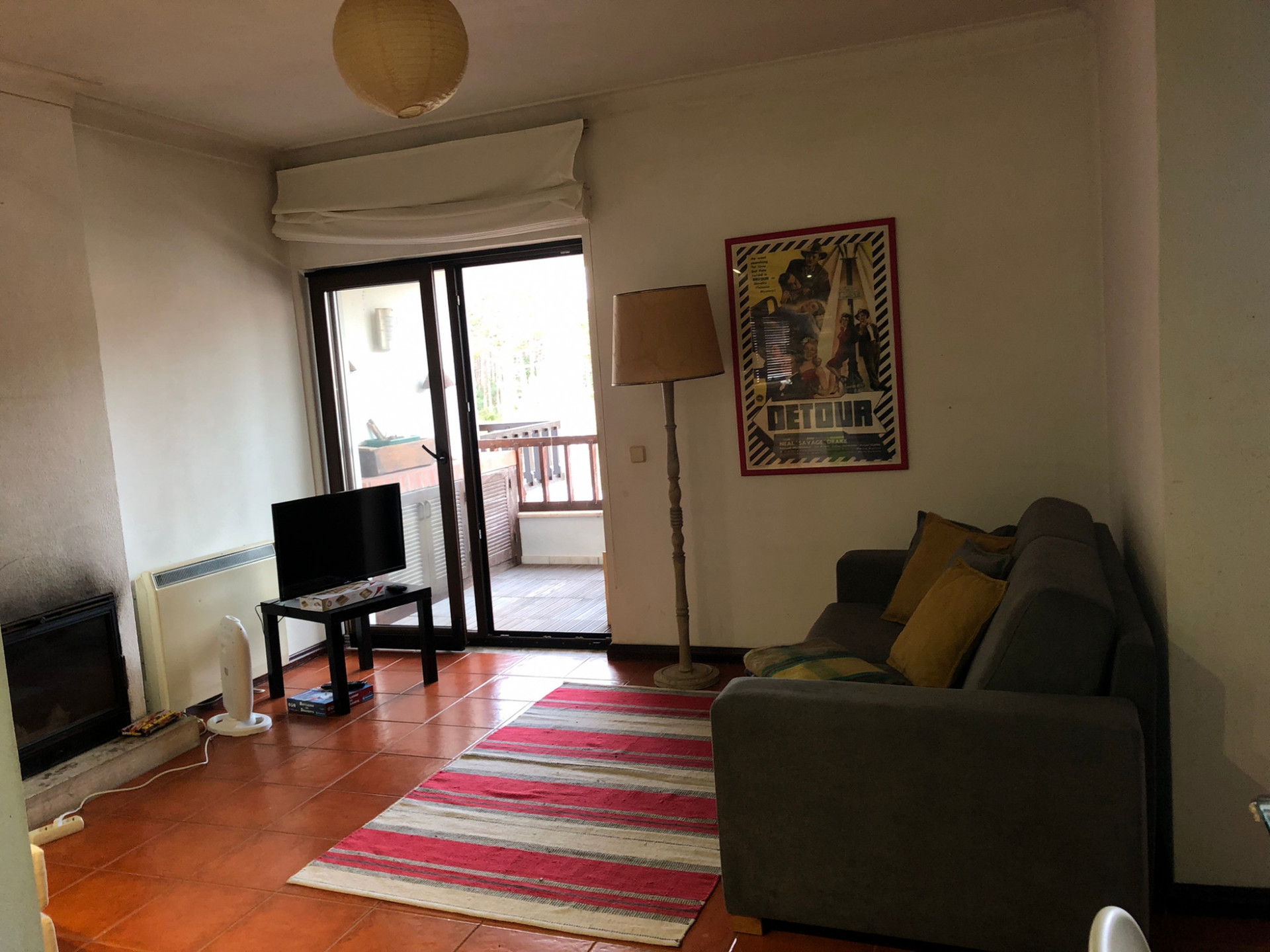 Living room and balcony