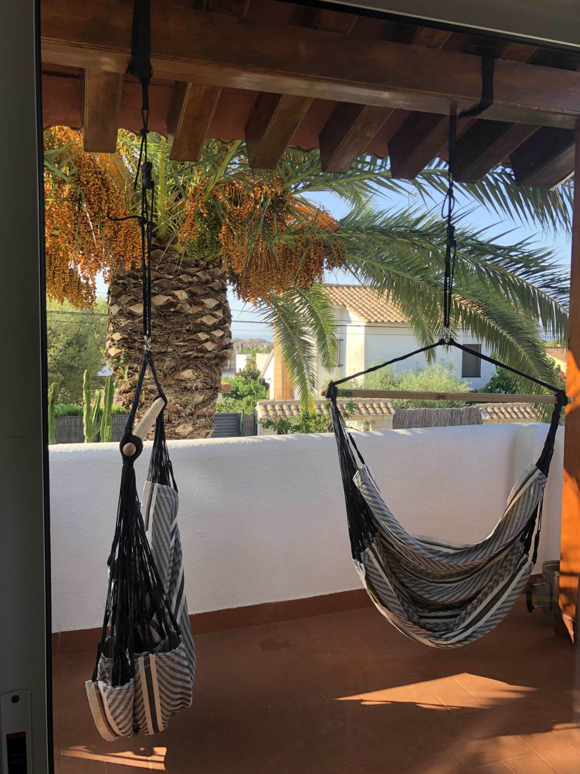 Chill out in a shady hammock on the terrace