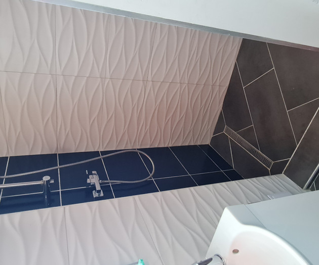 Shower area close-up
