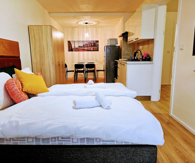 Luxe 2BDR for 1-8 guests | Own Garden, Parking Gym