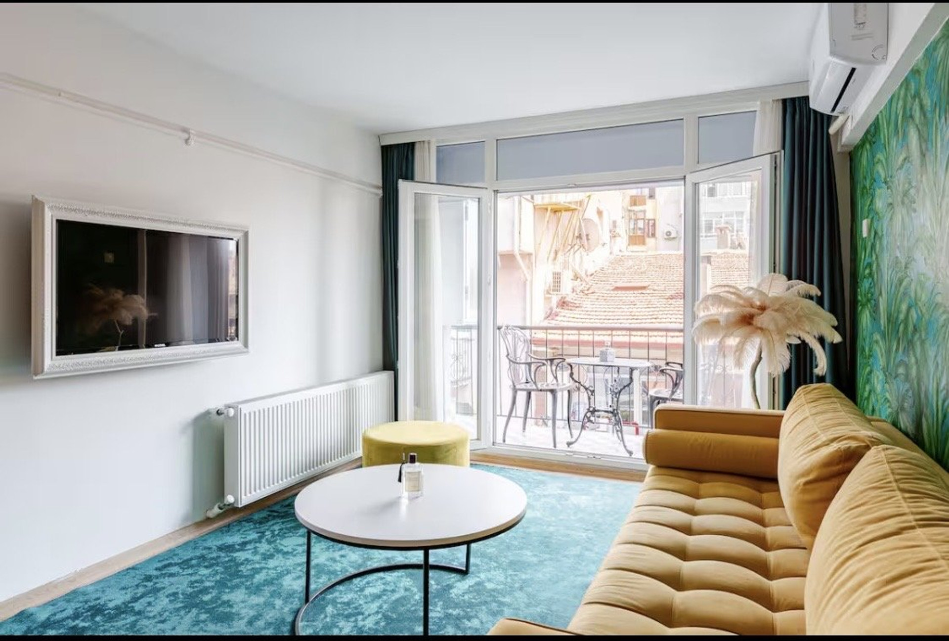 Living room with balcony access