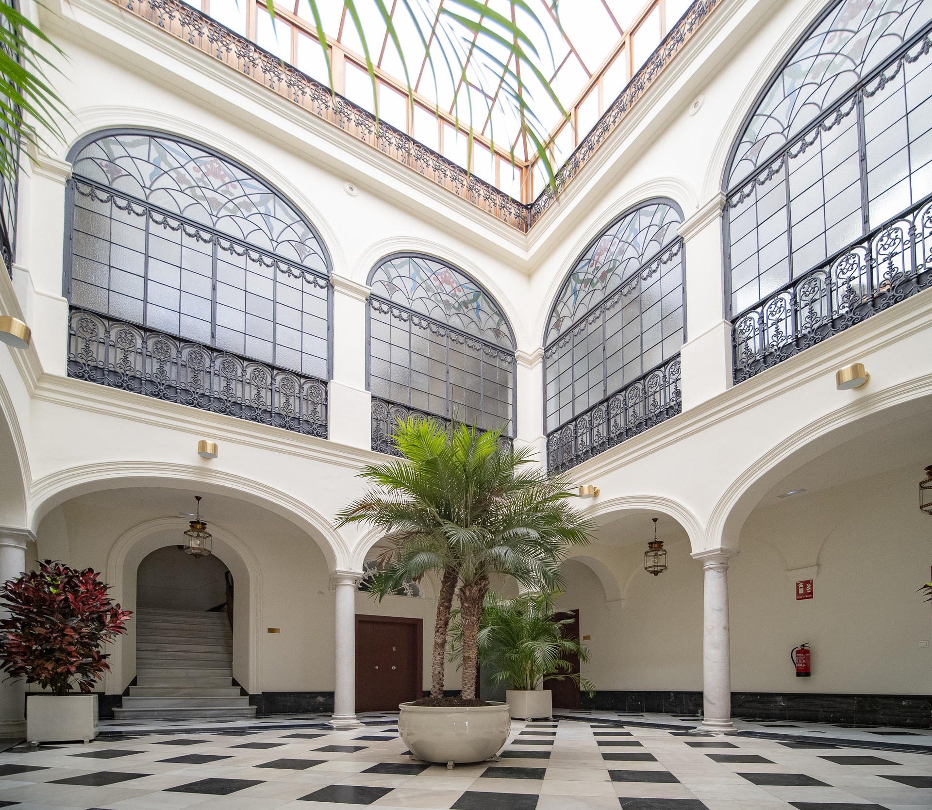Main patio of the buidling