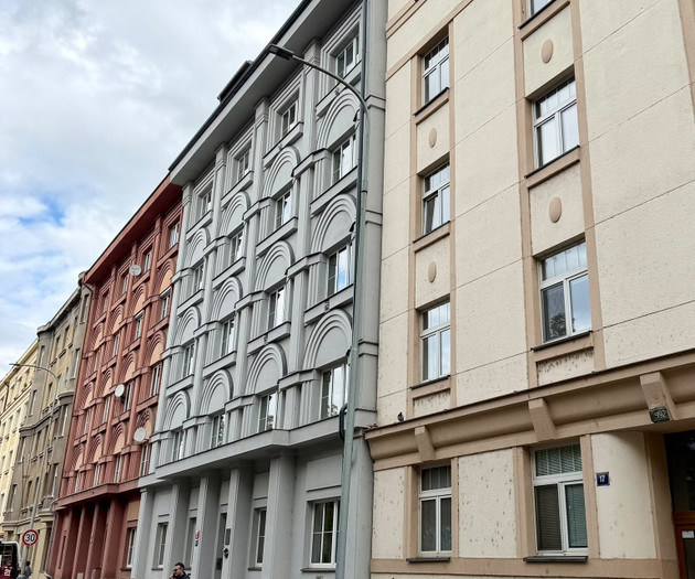 Building facade from street