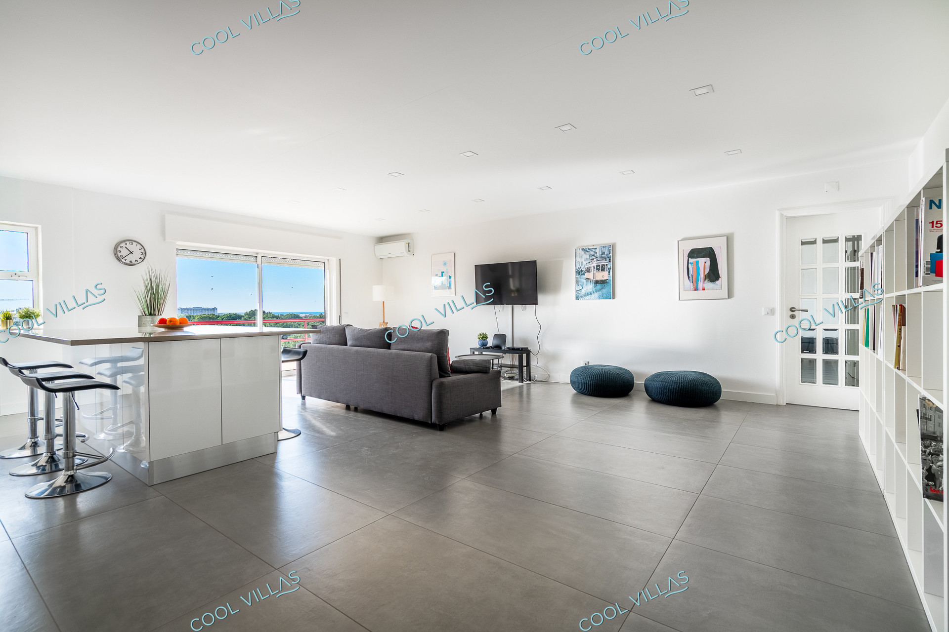 Living room with balcony access