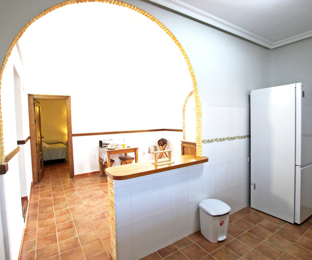 Kitchen with hallway view