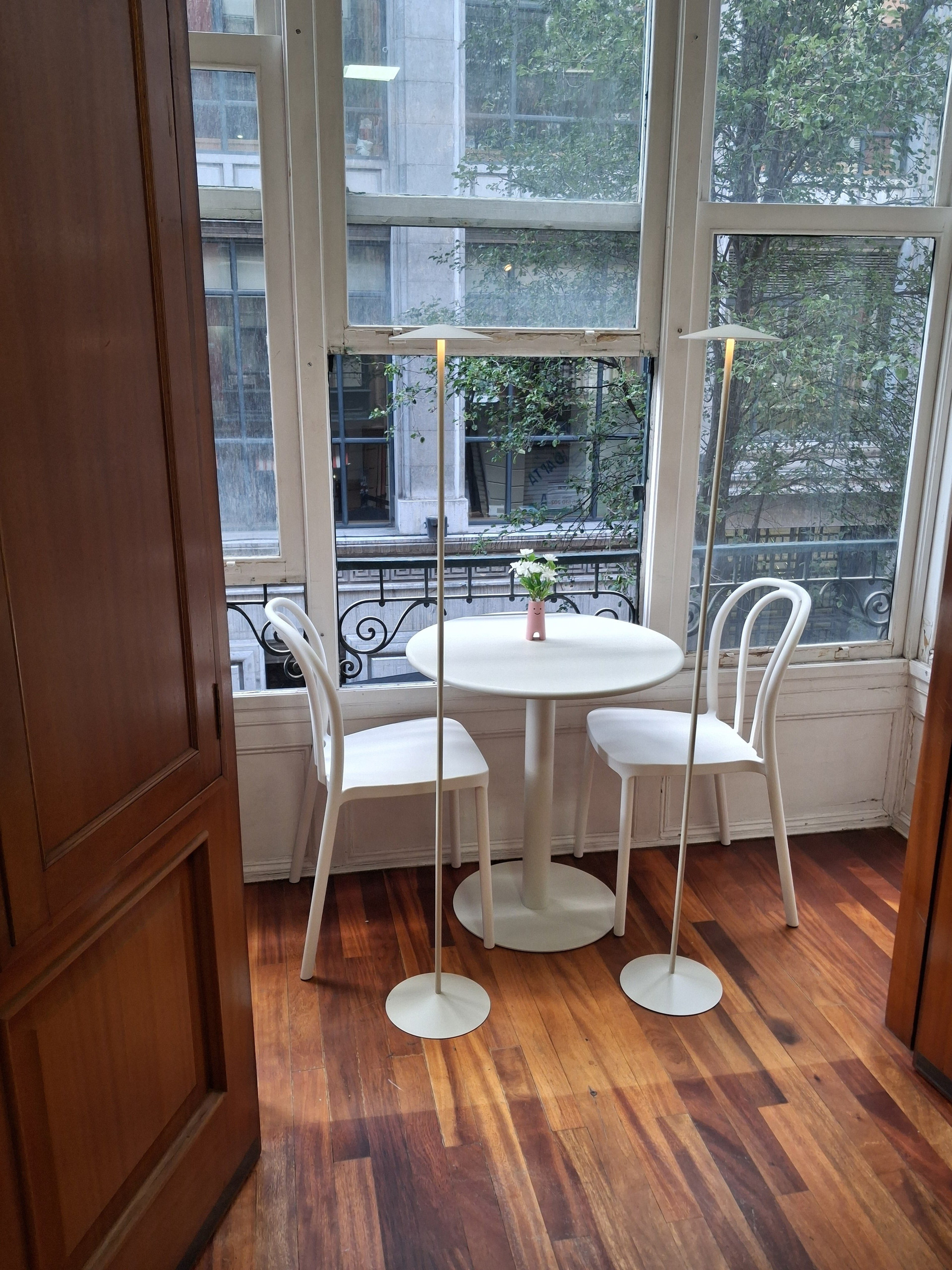 Dining nook with bistro table