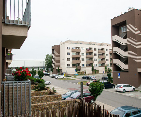 Sunny flat with terrace and parking, Brno-Slatina