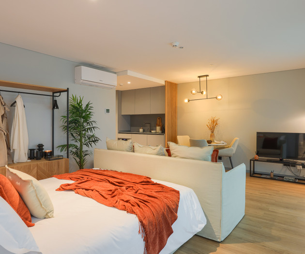 Homey Studio with sofa-bed