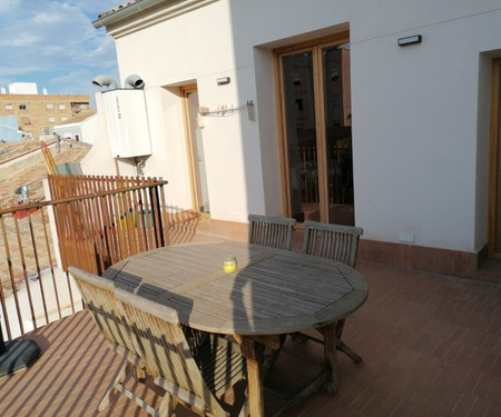 a beautiful flat with terrace near beach