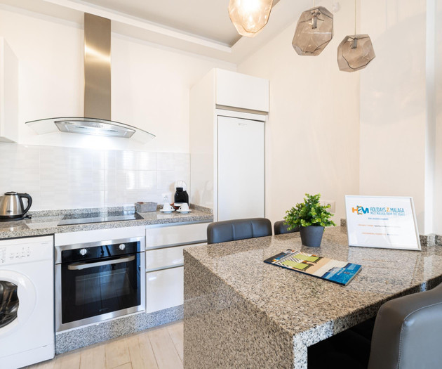 Apartment in Puerto Marina with porch & A/A & Pets