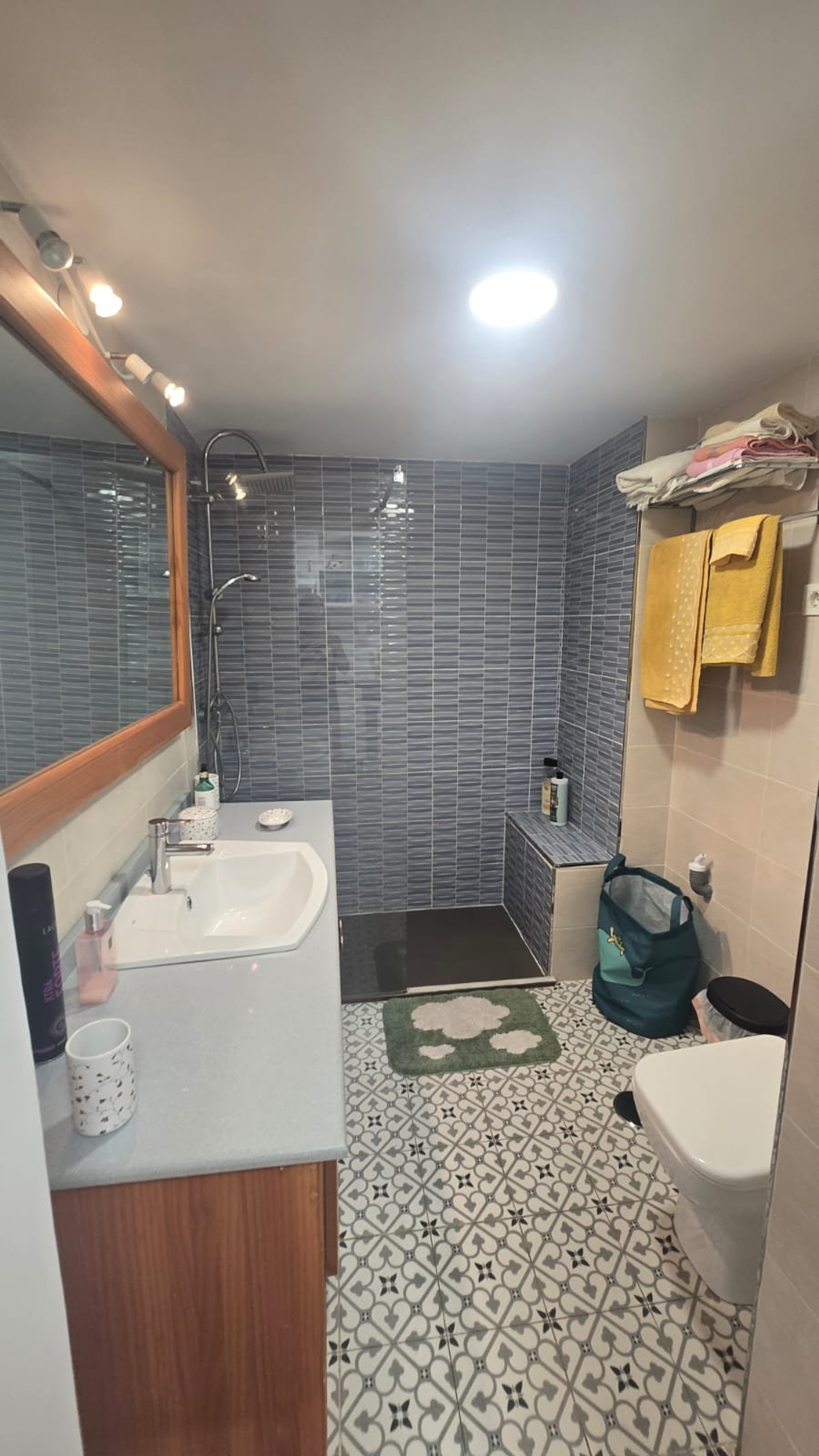 Bathroom with walk-in shower