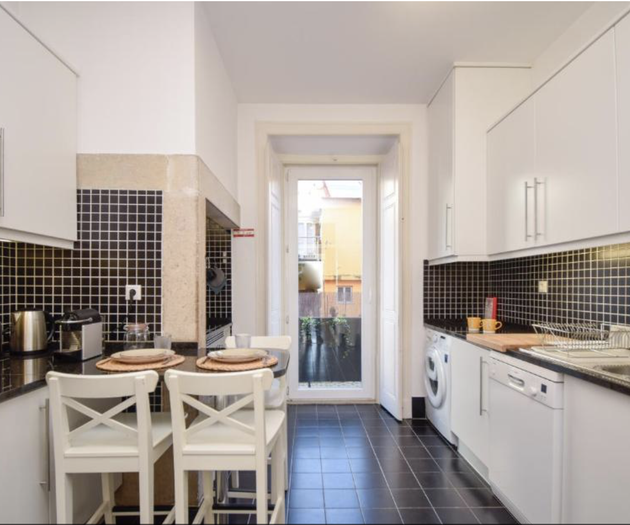 Kitchen with terrace access