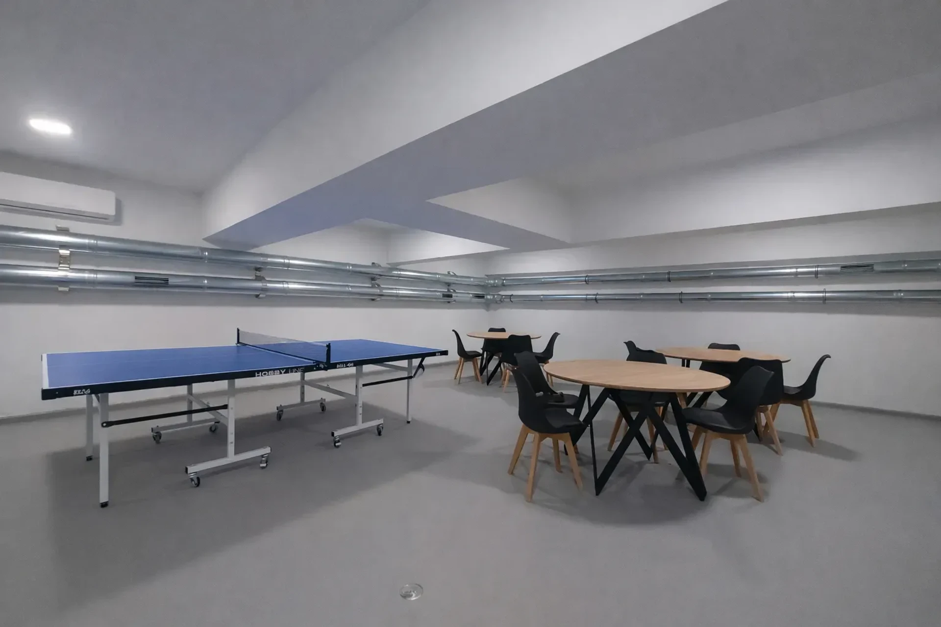 Game room ping pong tables