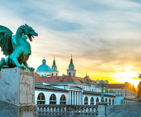 Tromostovje III In Heart Of Ljubljana