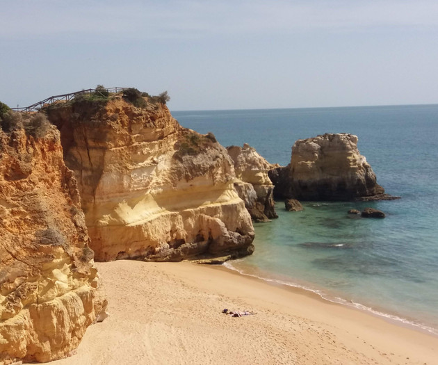 Scenic coastal cliffs and beach