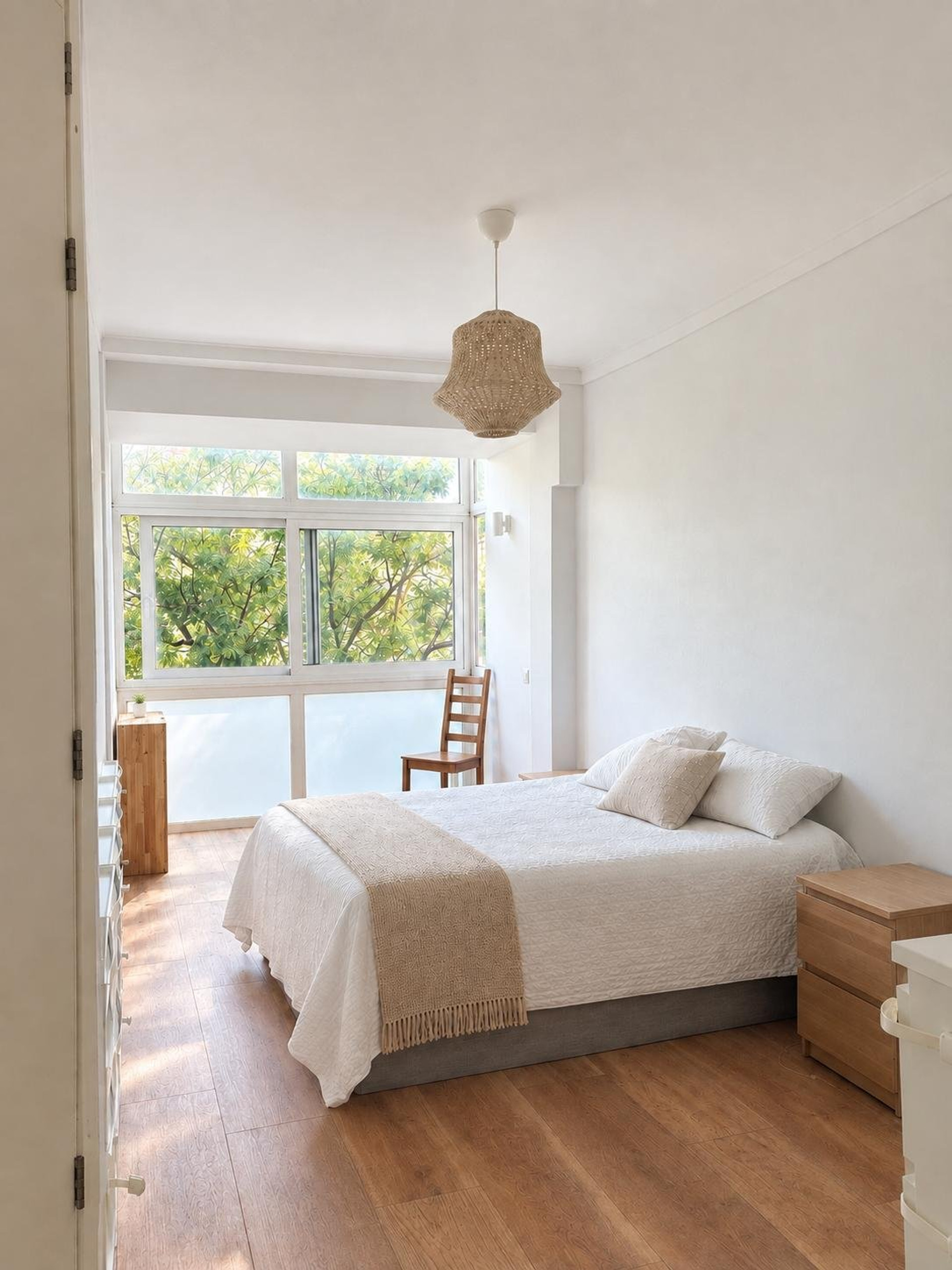 Bedroom with balcony access
