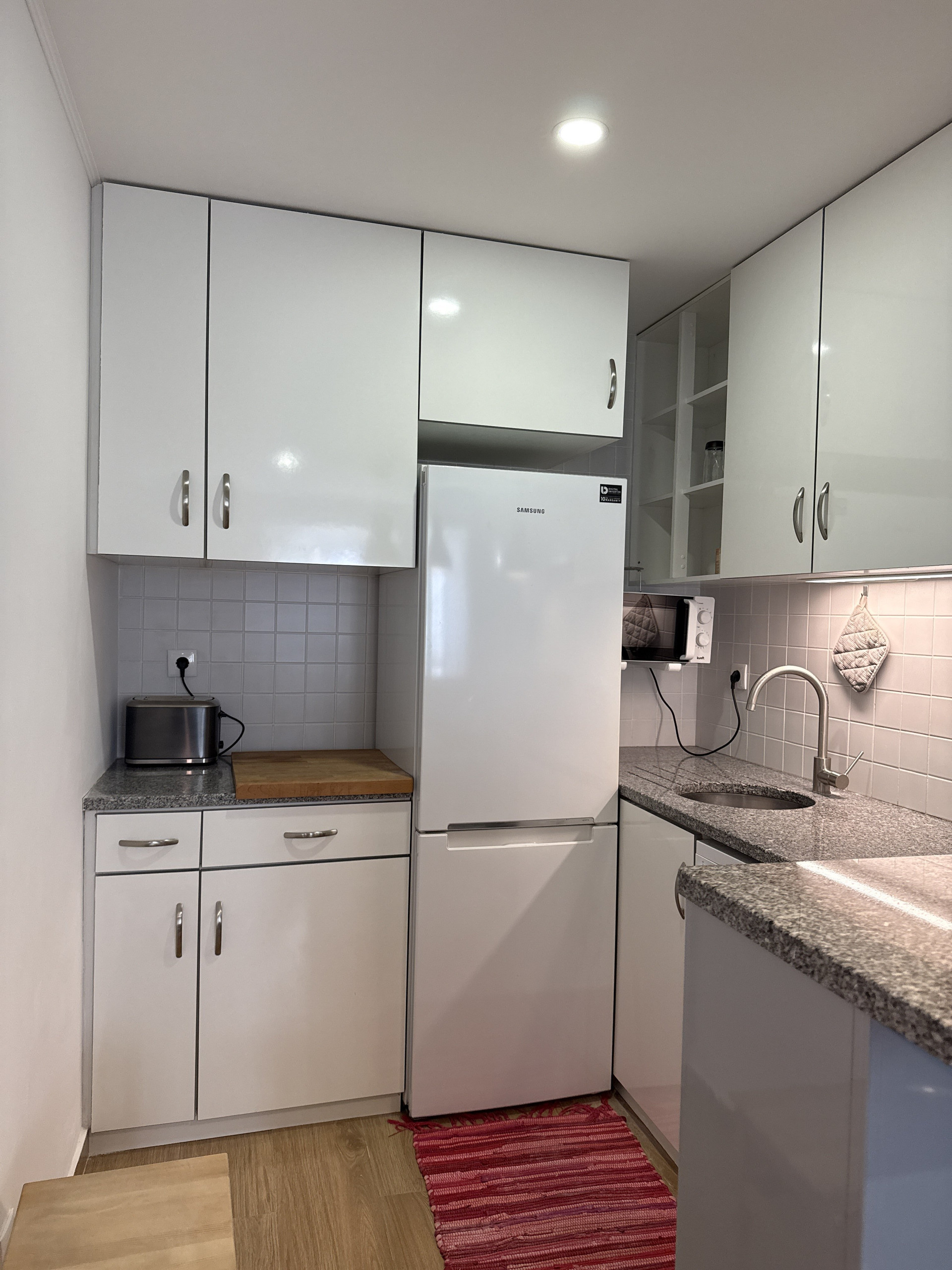 White kitchen with appliances