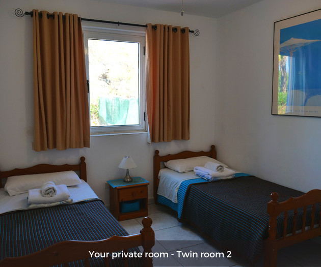 Sunny Coliving Villa with jacuzzi - Twin Room 2