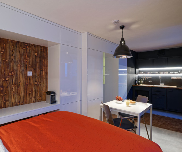 Minimalist apartment with a view