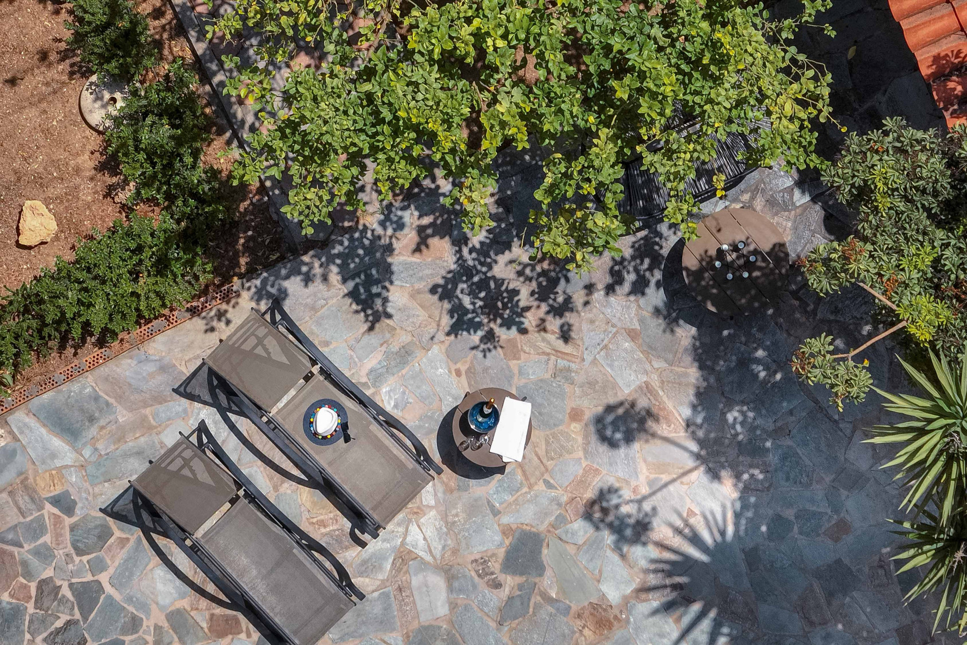 drone yard view