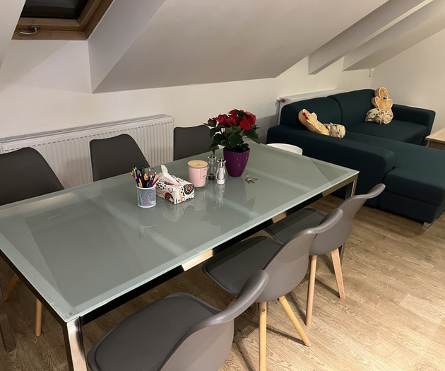 100m two-story attic apartment near to city centre
