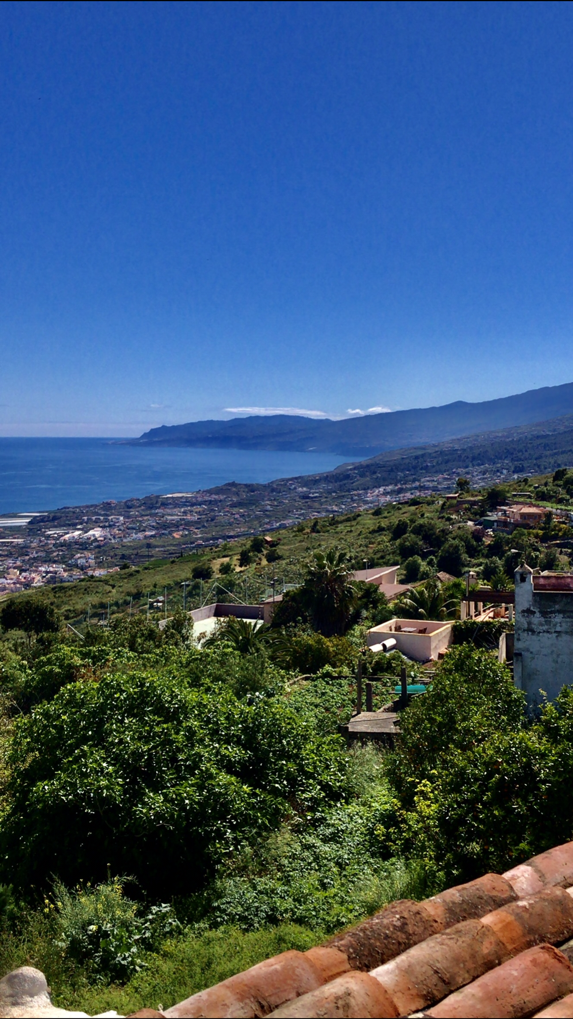Panoramic sea and mountain view