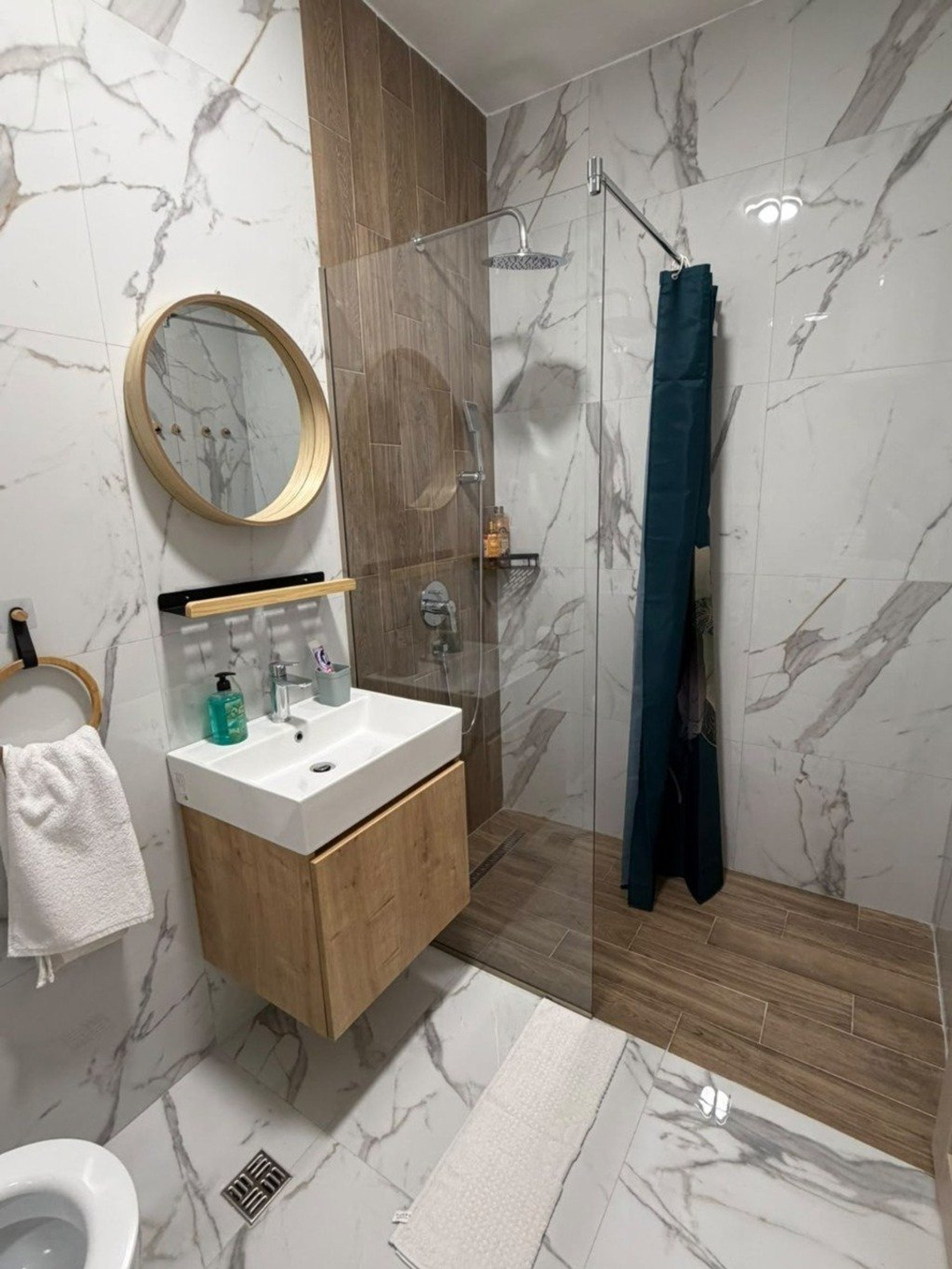 Bathroom with walk-in shower