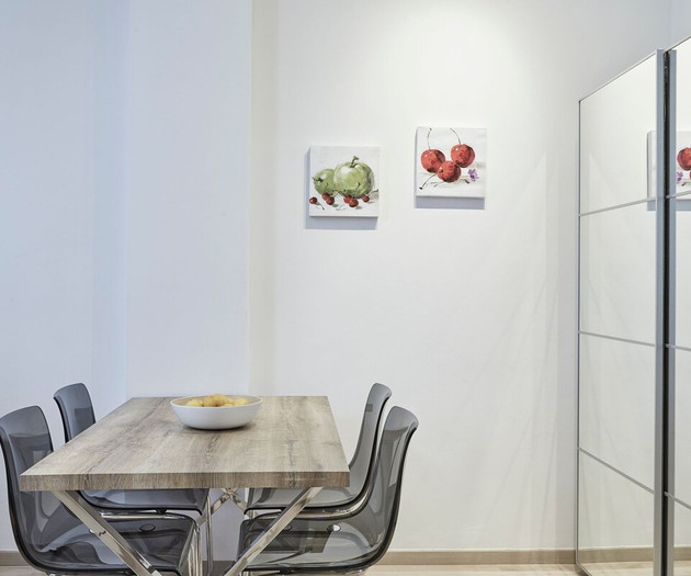 The dining table