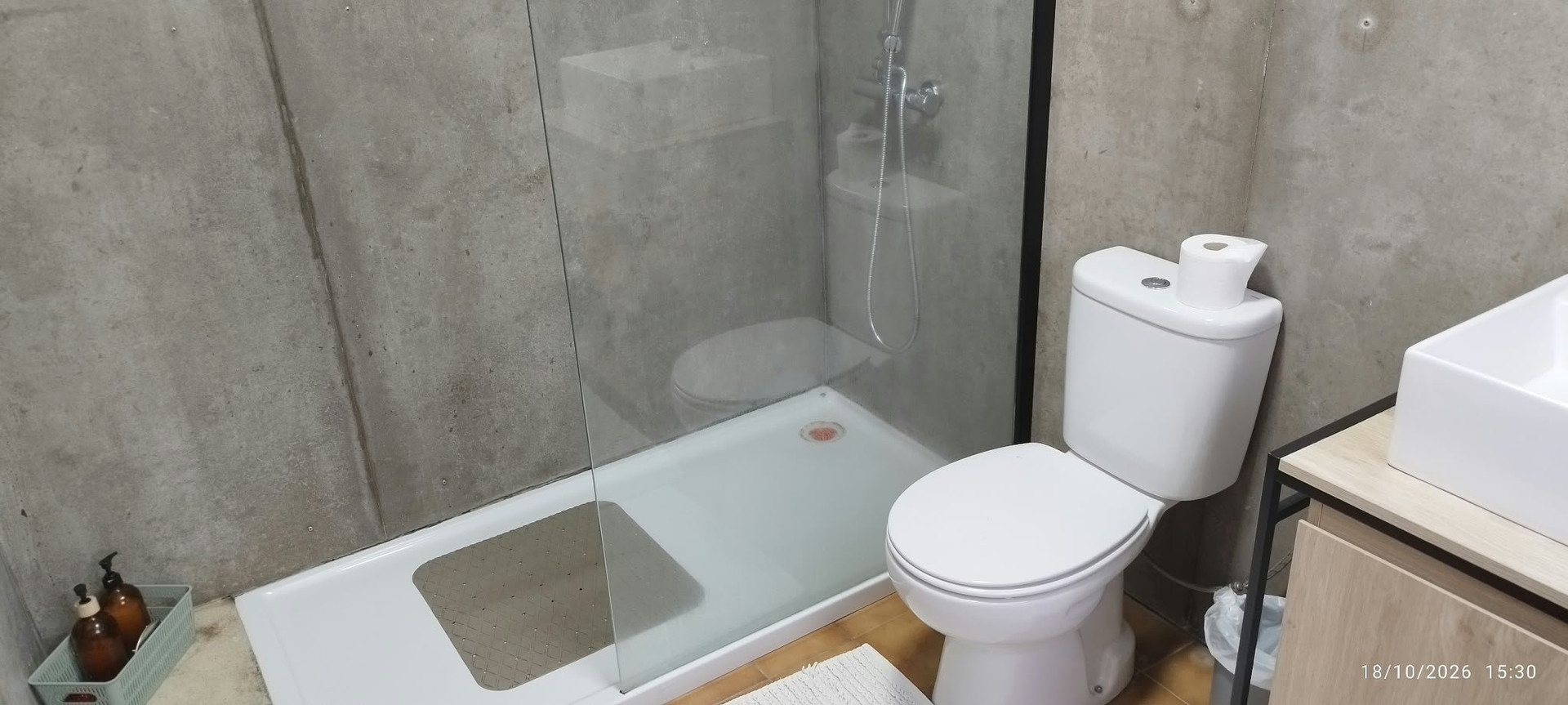 Bathroom with walk-in shower