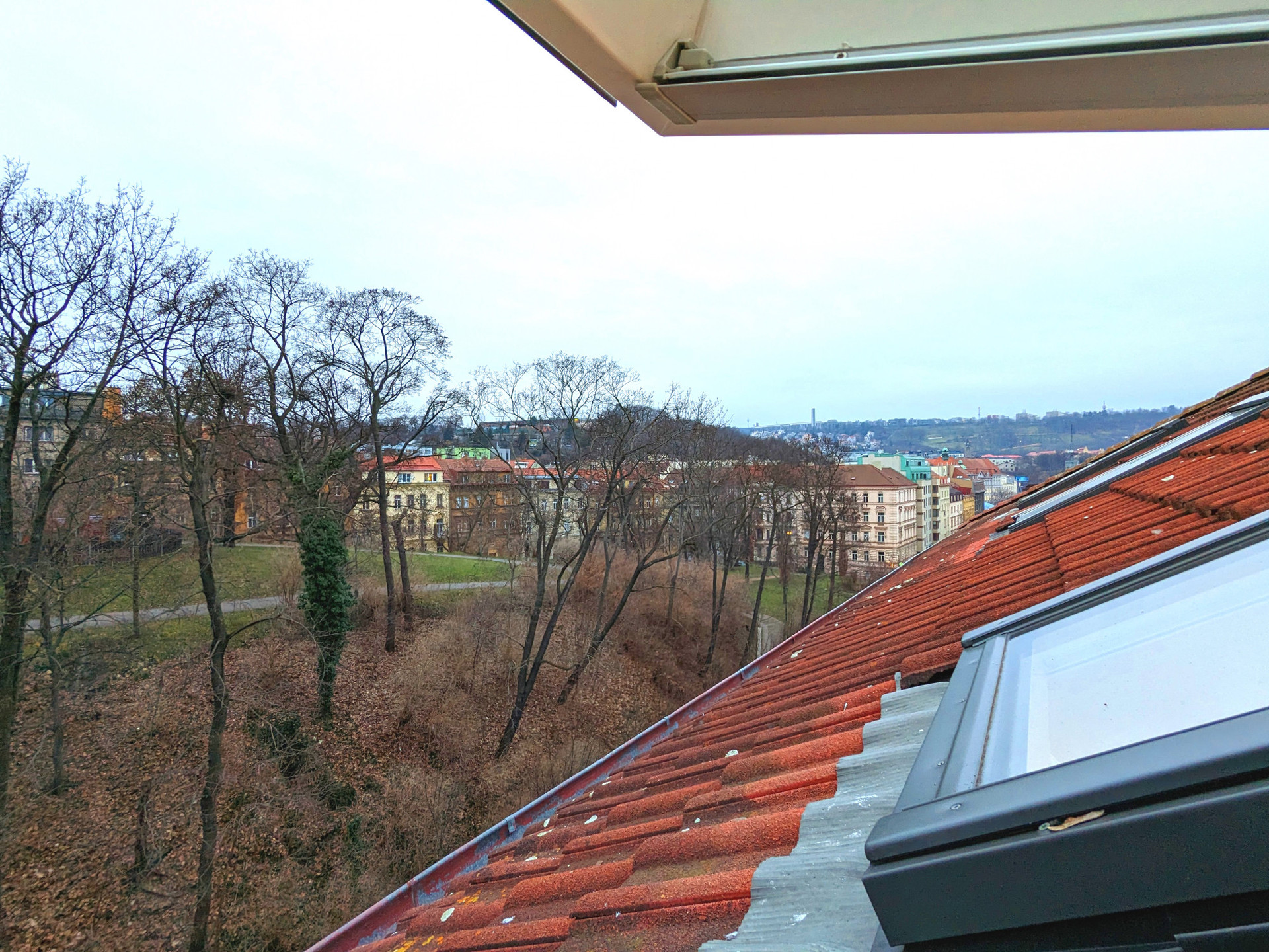 View towards the castle.