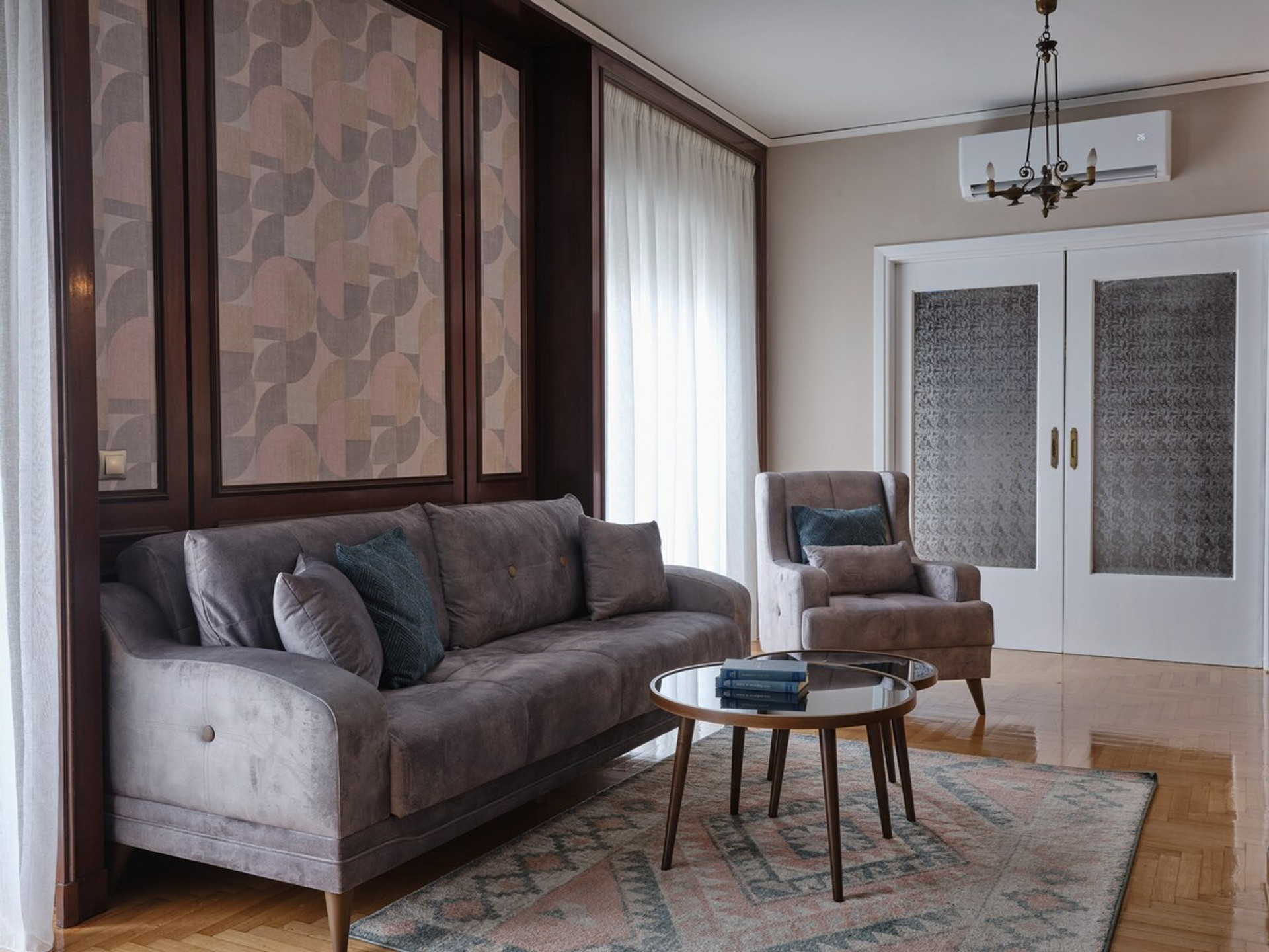 The comfortable sofa