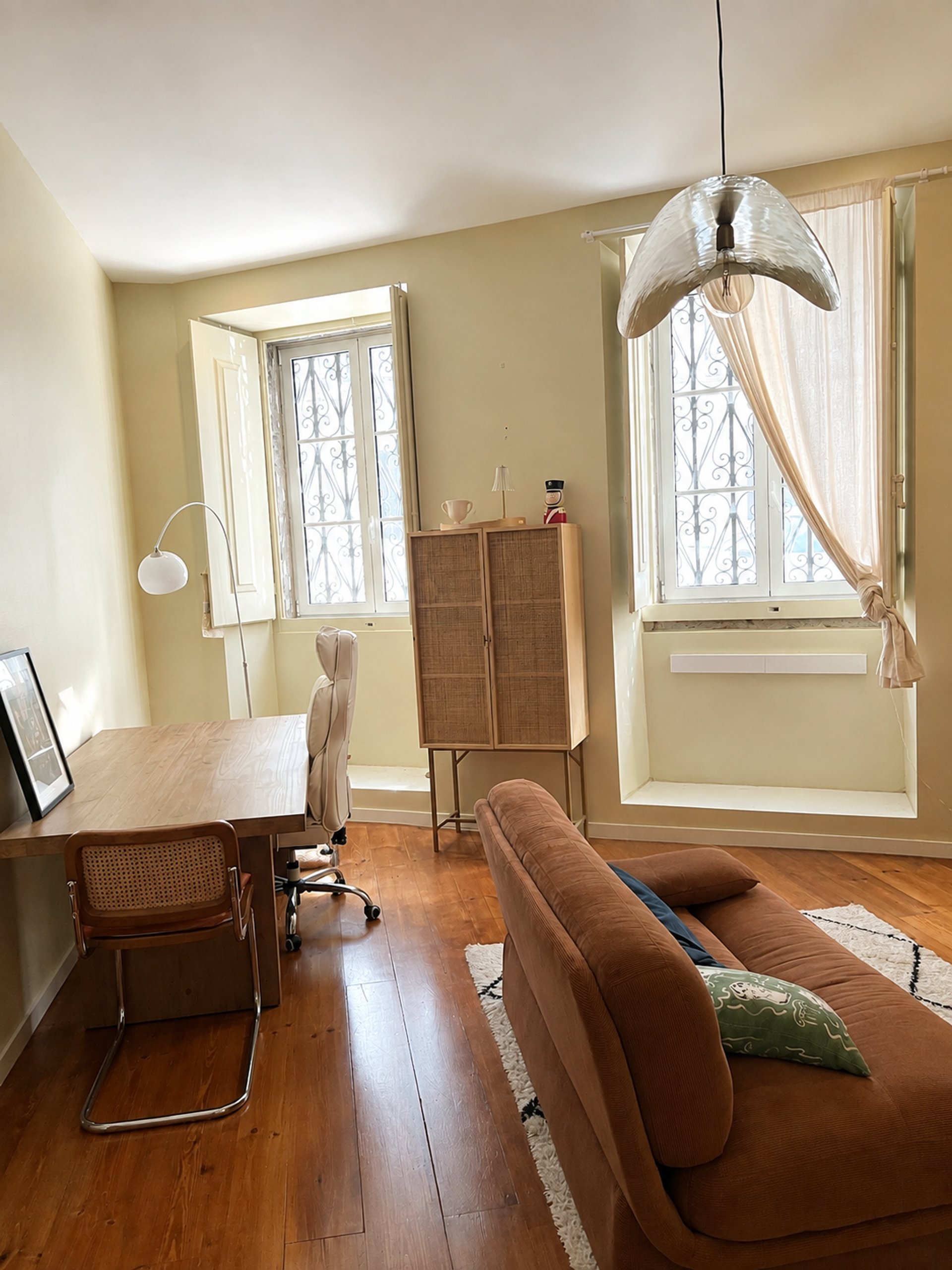 Home office with sofa