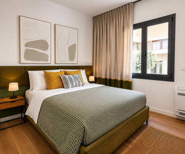 Bedroom with window and natural light