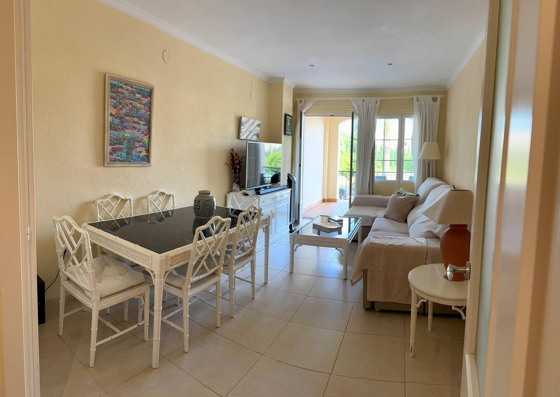 Living and dining area combined