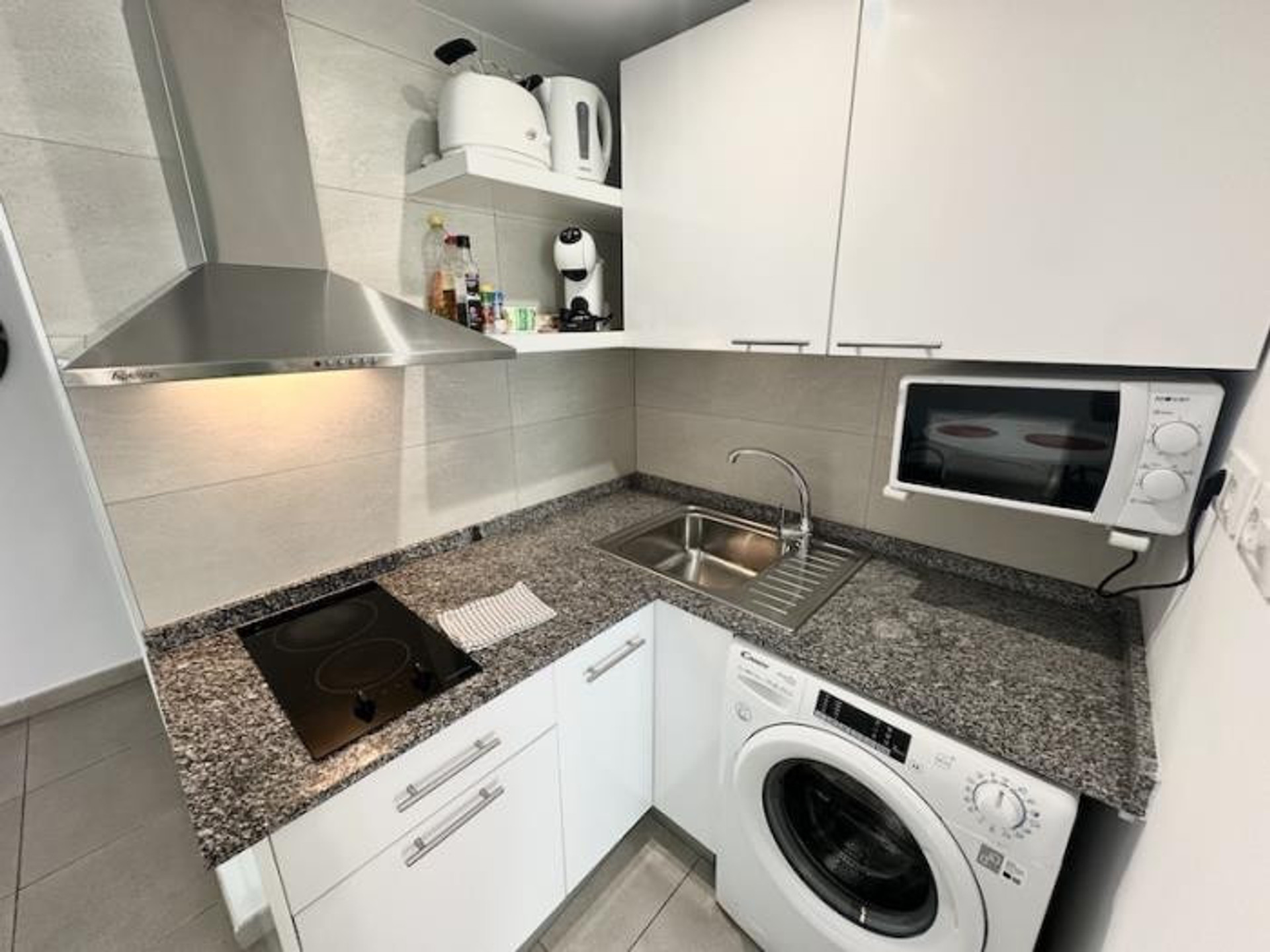 White kitchen with appliances