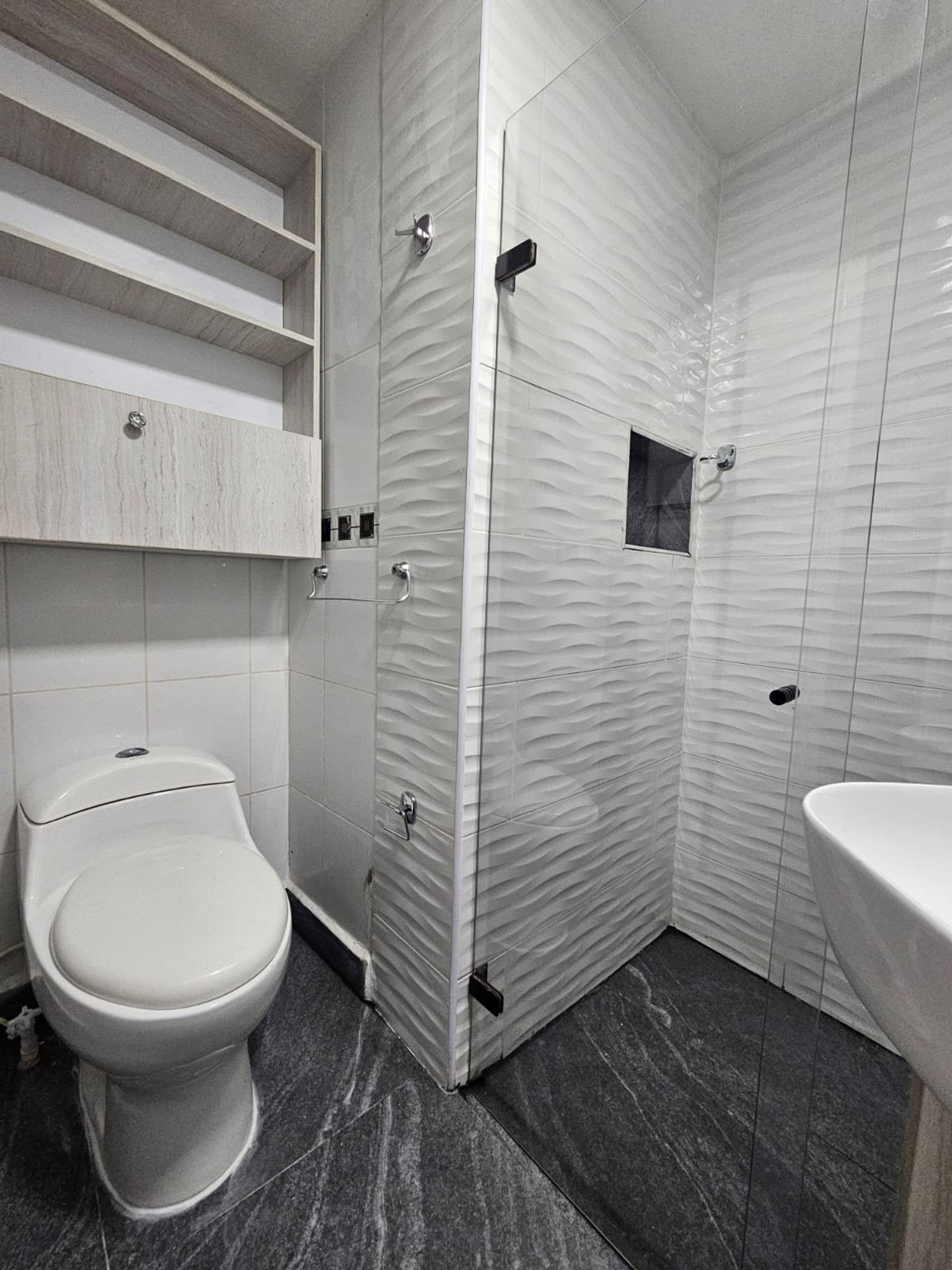 toilet y ducha de baño interno privado