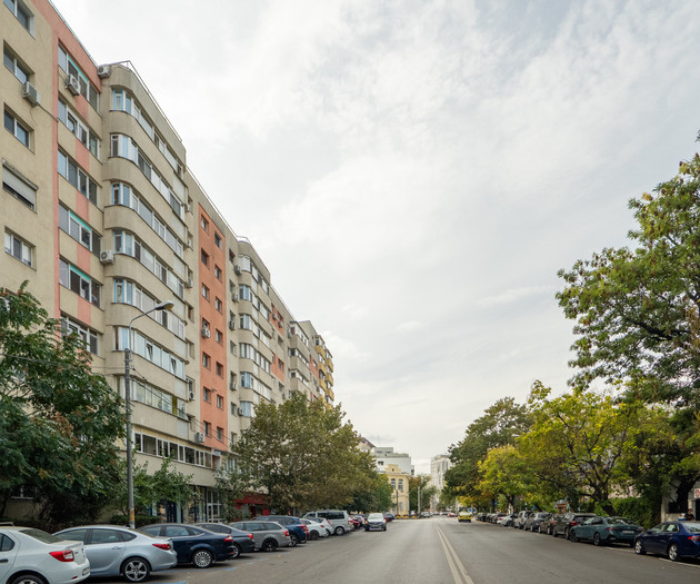 Apartment building street view