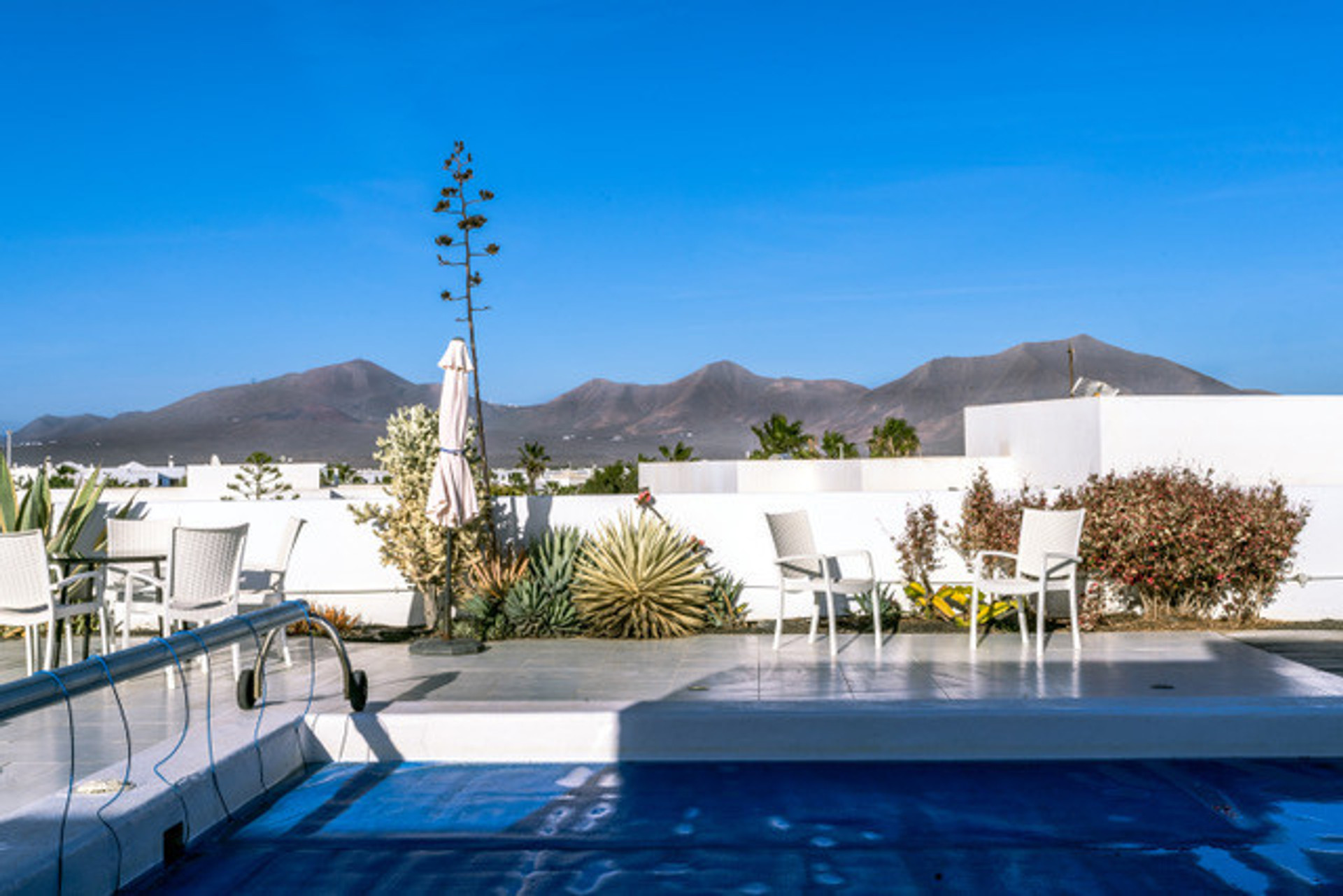 View from the salon over the Femes mountains. 