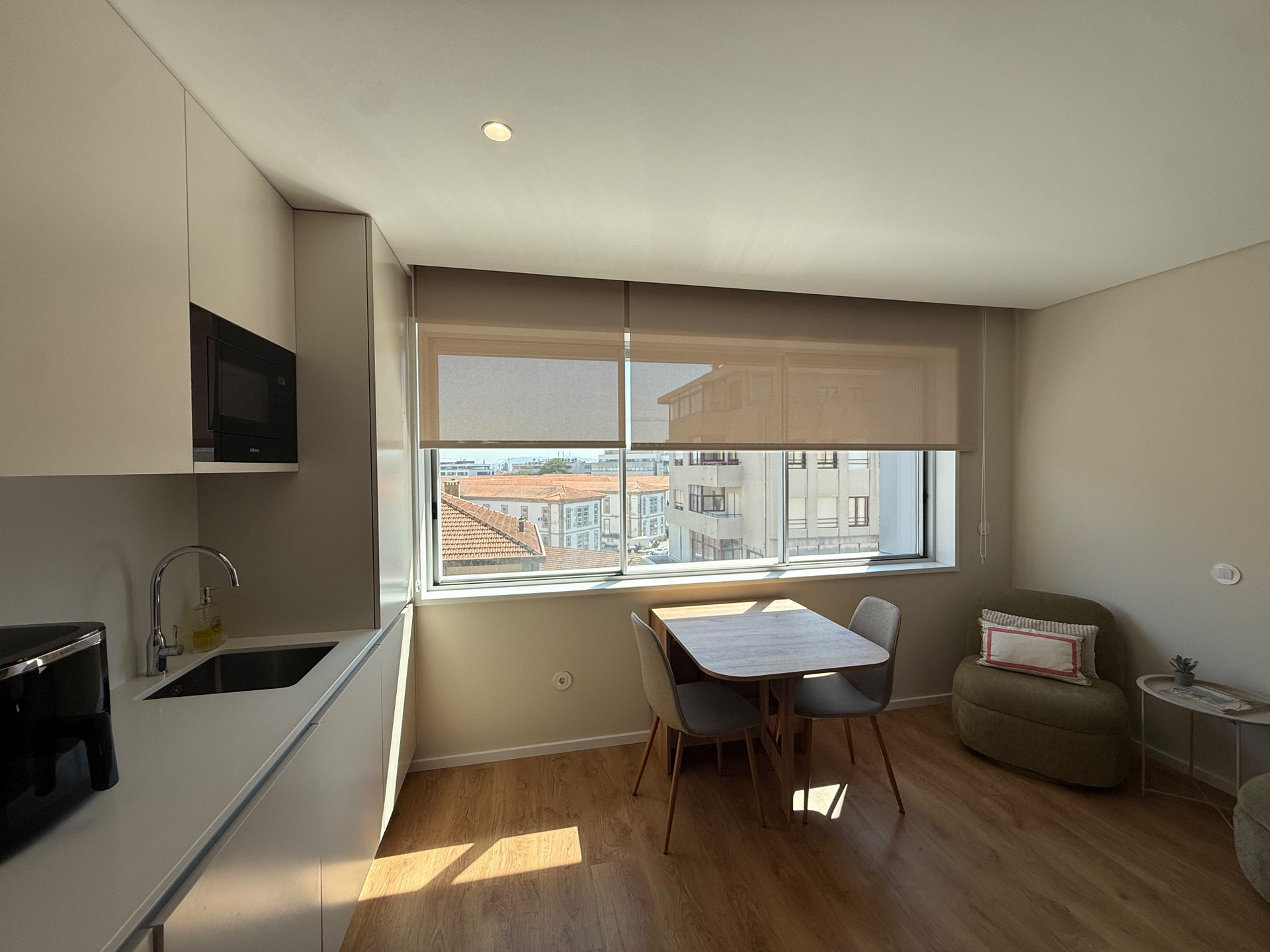 Kitchenette with dining table view